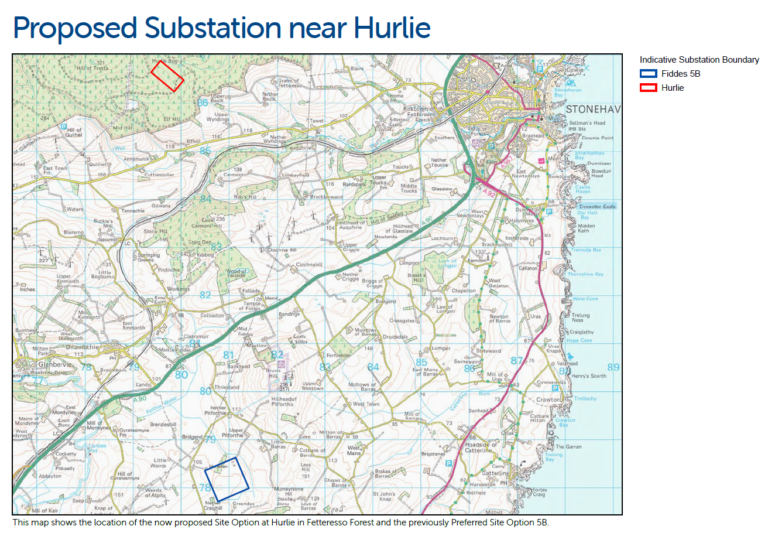 Hurlie substation location map